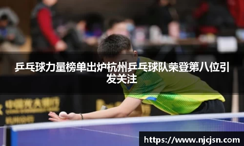 乒乓球力量榜单出炉杭州乒乓球队荣登第八位引发关注